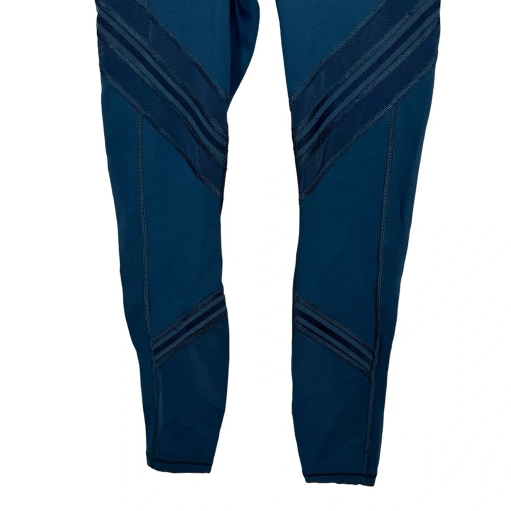 Athleta Dark Blue Mesh Leggings